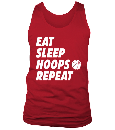 Eat Sleep Hoops Repeat Basketball Tank Top Unisex