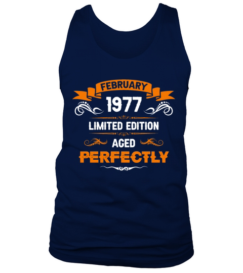 February 1977 Vintage Birthday Present Tank Top Unisex