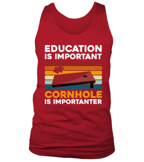 Funny Cornhole Player Design Cool Cornhole Tank Top Unisex