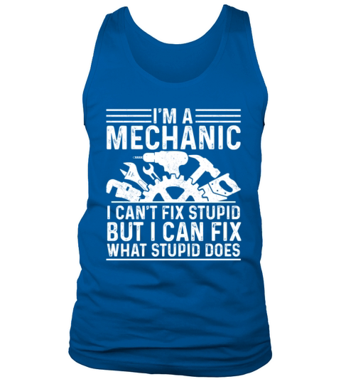Funny Mechanic Dad Design Automotive Vintage Auto Tank Top Unisex