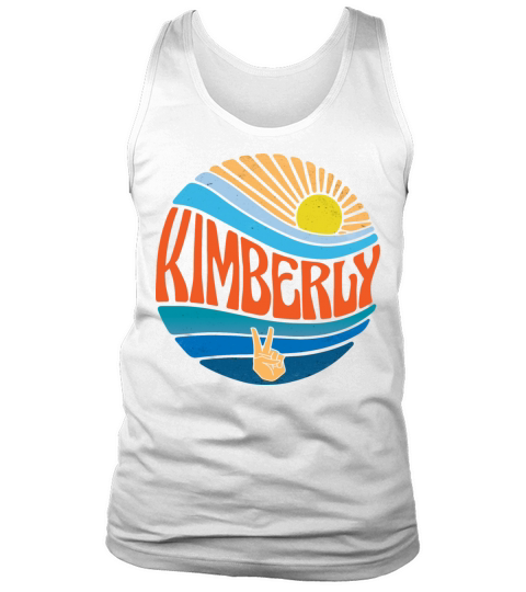 Kimberly Shirt Vintage Sunset Kimberly Groovy Tie Tank Top Unisex