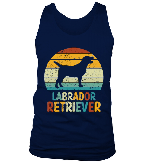 Labrador Retriever silhouette vintage and retro Tank Top Unisex