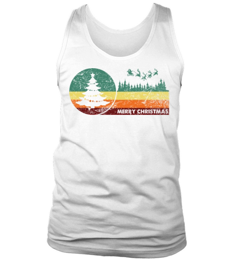 Merry Christmas Vintage Retro Style Tank Top Unisex