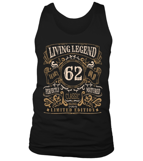 Retro Vintage Birth Whiskey Age 62 Years Old Tank Top Unisex