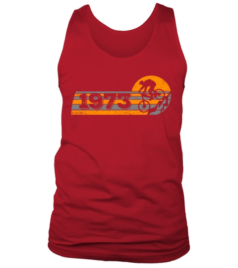 Vintage 1973 Birthday cycling MTB-Bicycles Tank Top Unisex