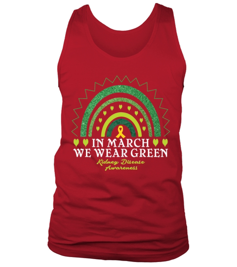 We Wear Green Kidney Disease Awareness Month Tank Top Unisex