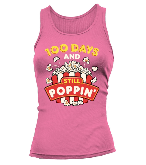 100 Days of School Popcorn Tank top Woman