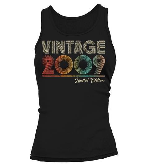 14 Years Old Vintage 2009 14th Birthday Gifts Tank top Woman