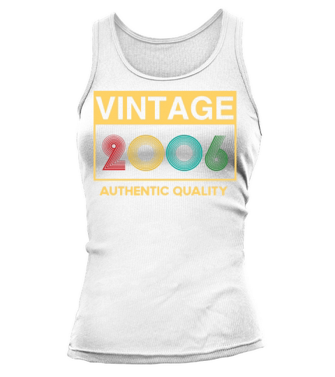 16 Years Old 2006 Vintage 16th Bday Idea Boys Girl Tank top Woman