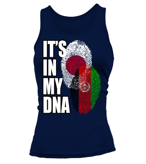 Afghan And Japanese Mix Heritage DNA Flag Tank top Woman