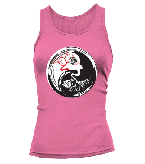Bonsai Tree Yin Yang Balance Peace Love Gift Ideas Tank top Woman