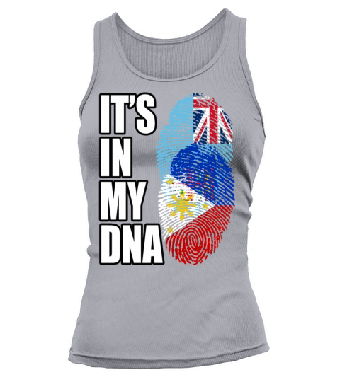 Fijian And Filipino Mix Heritage DNA Flag Tank top Woman