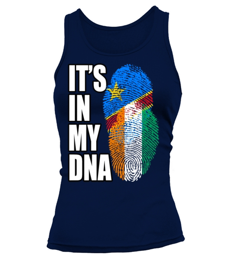 Ivorian And Congolese Mix Heritage DNA Flag Tank top Woman