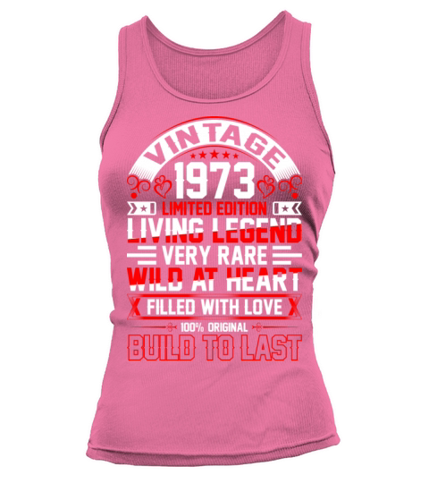 Vintage 1973 Limited Edition Tshirt Tank top Woman