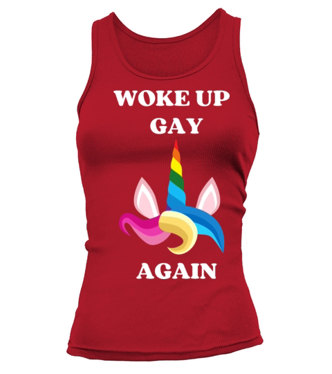 Woke Up Gay Again Unicorn Tank top Woman