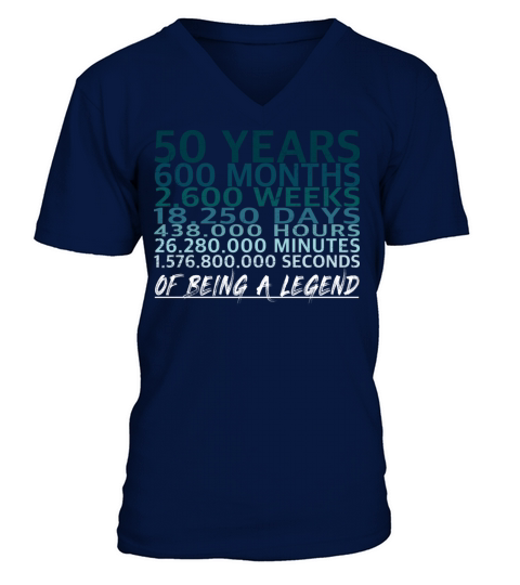 50 Birthday V-Neck T-shirt