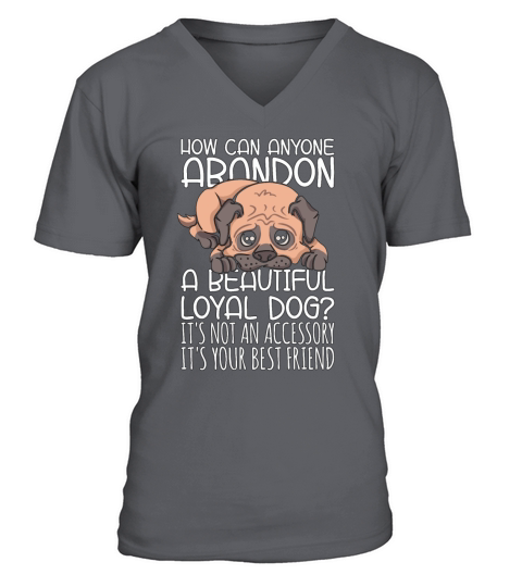 Abandoned Pets How Can Anyone Adopt Animal Lover V-Neck T-shirt