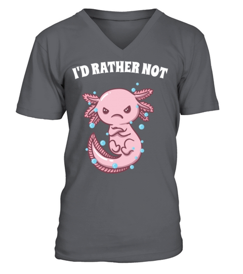 Id Rather Not Funny Introvert Humor Antisocial Sar V-Neck T-shirt