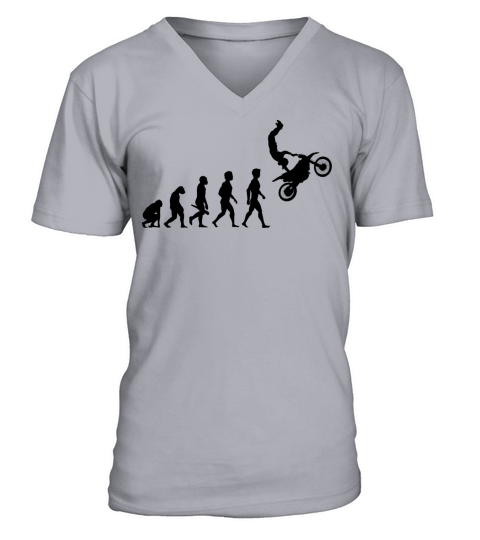 motorrad moped motorcycle motorbike evolution15 V-Neck T-shirt