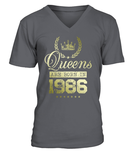 Queens born in 1986 V-Neck T-shirt
