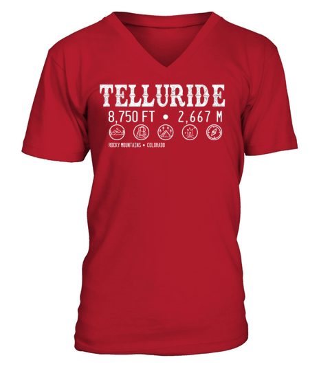 Telluride Colorado V-Neck T-shirt