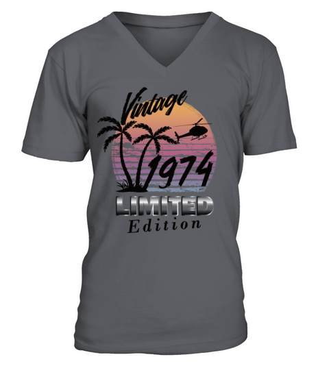 Vintage 1974 Limited Edition V-Neck T-shirt