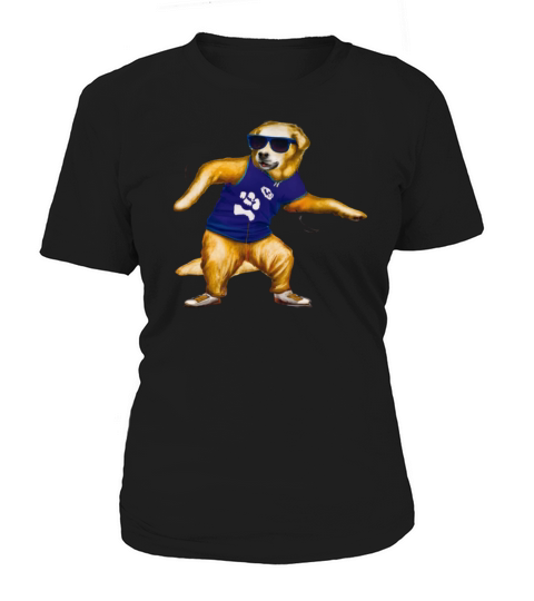 a best golden retriever dog dancing hip hop Women's T-Shirt