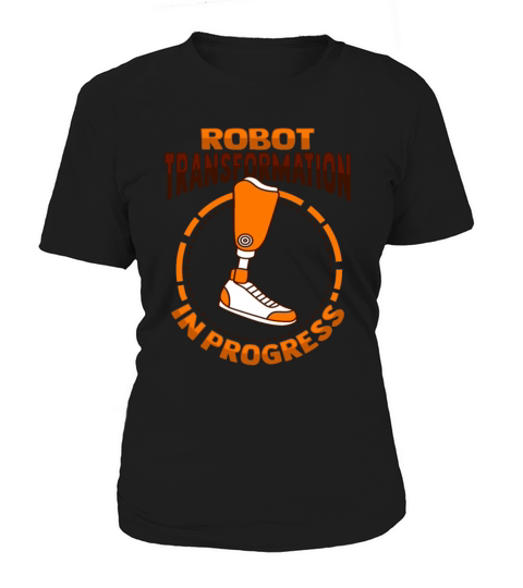 Bionic Amputee Joke Leg Prosthetic Design for a Women's T-Shirt