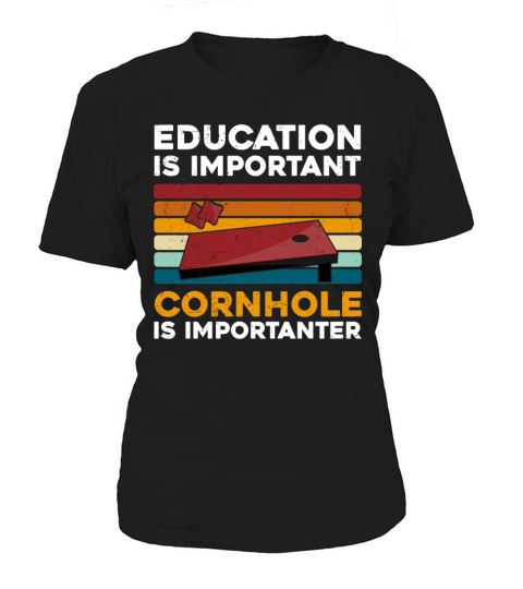 Funny Cornhole Player Design Cool Cornhole Women's T-Shirt