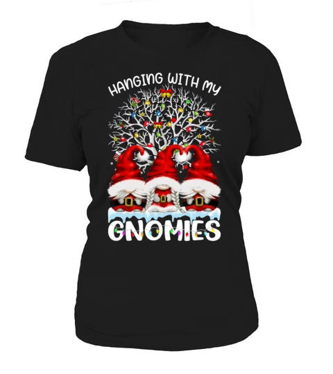 Hanging With My Gnomies Nordic Santa Gnome Christm Women's T-Shirt