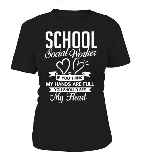 School Social Worker Quotes Appreciation Office Women's T-Shirt