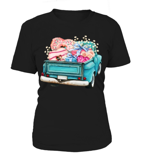 VINTAGE RETRO PICKUP TRUCK WITH SWEETS Women's T-Shirt