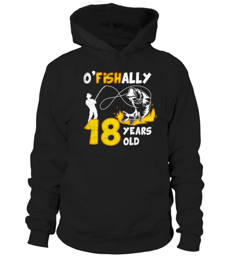 18th Birthday Fishing 1975 Vintage Fisherman Angle Hoodie Unisex
