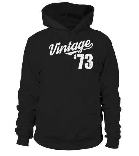 1973 Vintage born in Retro age Birthday gift idea Hoodie Unisex
