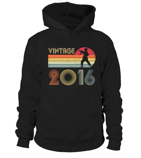 6th Birthday Karate Taekwondo Boy Vintage 2016 Hoodie Unisex