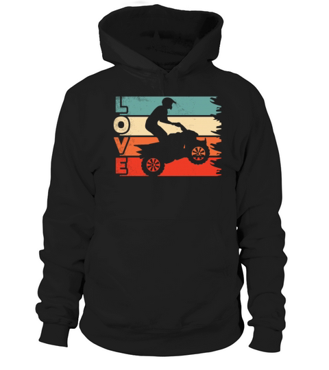 all terrain vehicles Cute LOVE art vintage retro Hoodie Unisex