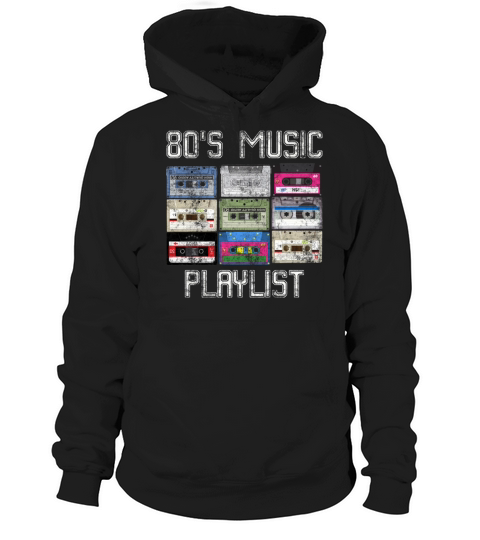 Cassette 80s Music Playlist Grunge Hoodie Unisex