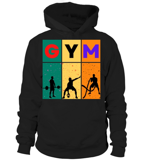 Colorful Modern Gym Sports T shirt Hoodie Unisex