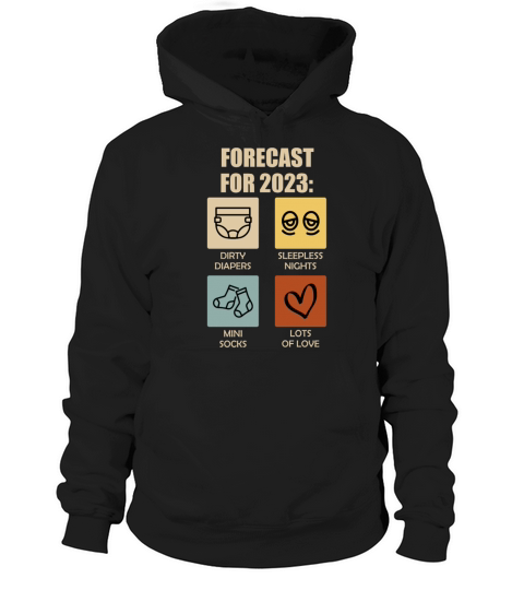Expectant parents 2023 Forecast 2023 Hoodie Unisex