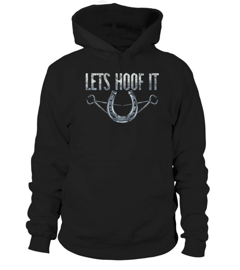 Farrier Lets Hoof It Forging Metalworking Farriers Hoodie Unisex