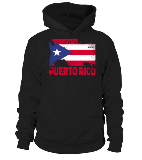 Puerto Rico Flag Vintage Distressed Caribbean Grun Hoodie Unisex