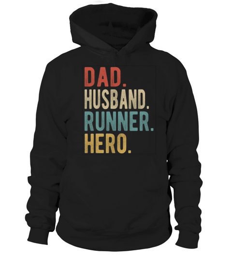 Runner Dad Husband Hero Hoodie Unisex