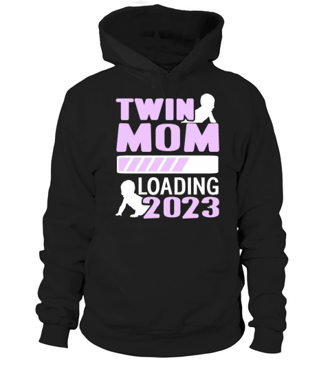 Womens Twin Mama Twin Mom to Be Pregnancy Hoodie Unisex