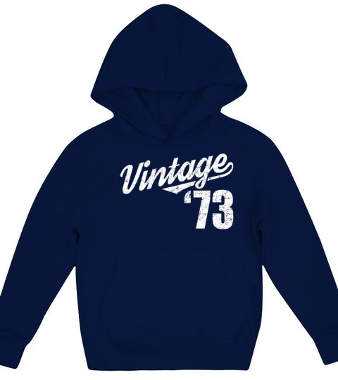 1973 Vintage born in Retro age Birthday gift idea Kids Hoodie
