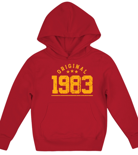 40 Years Vintage 1983 Retro 40th Birthday Kids Hoodie