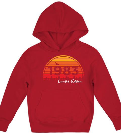 40th birthday vintage 1983 limited edition Kids Hoodie