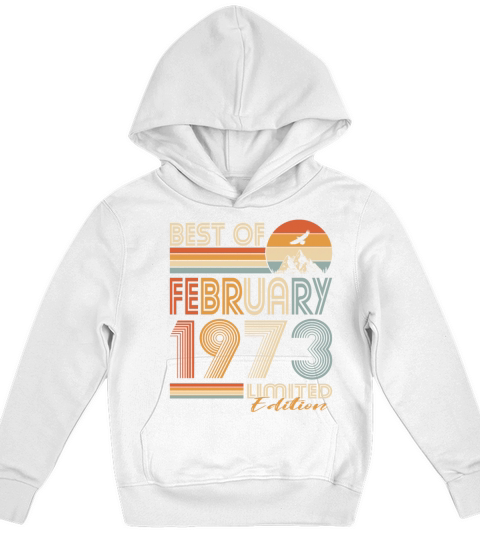 50th birthday vintage 1973 best of 1973 Kids Hoodie