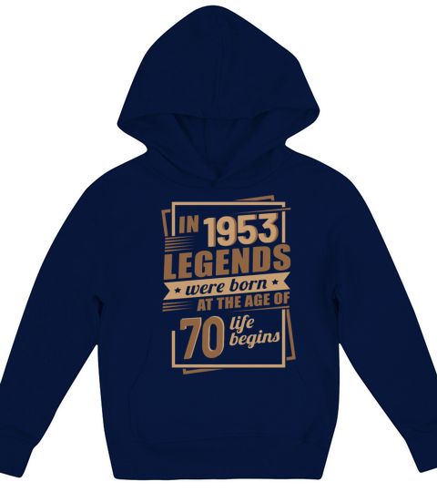 70th Birthday Gift Ideas Vintage 1953 Sayings Kids Hoodie