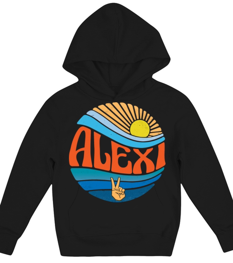 Alexi Shirt Vintage Sunset Alexi Groovy Tie Dye Kids Hoodie