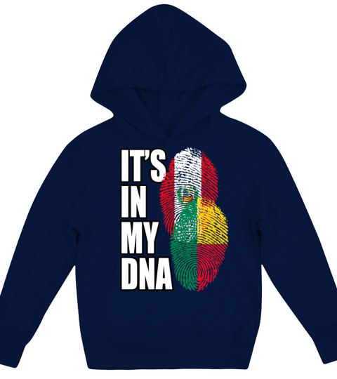 Beninese And Peruvian Mix Heritage DNA Flag Kids Hoodie
